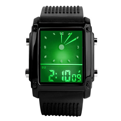 Kleurrijk Douanelcd Analoog Achter Licht de Handhorloge van Horlogegr